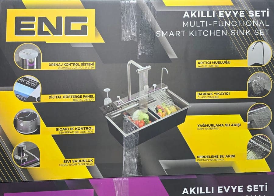 304 PASLANMAZ KARE AKILLI EVYE SETİ